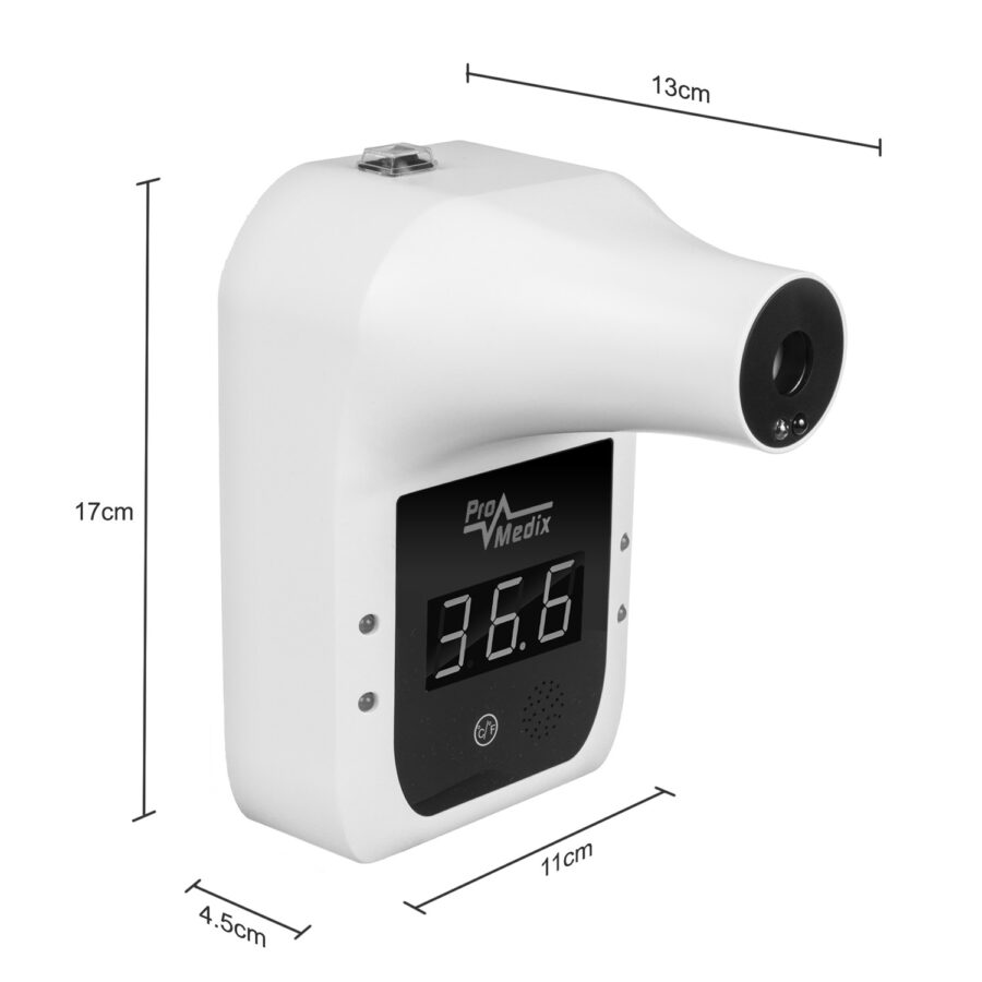 Promedix PR-685 Érintésmentes Infravörös Fali Hőmérő Testhőmérséklet Mérő (Homlok, Csukló) - Image 8