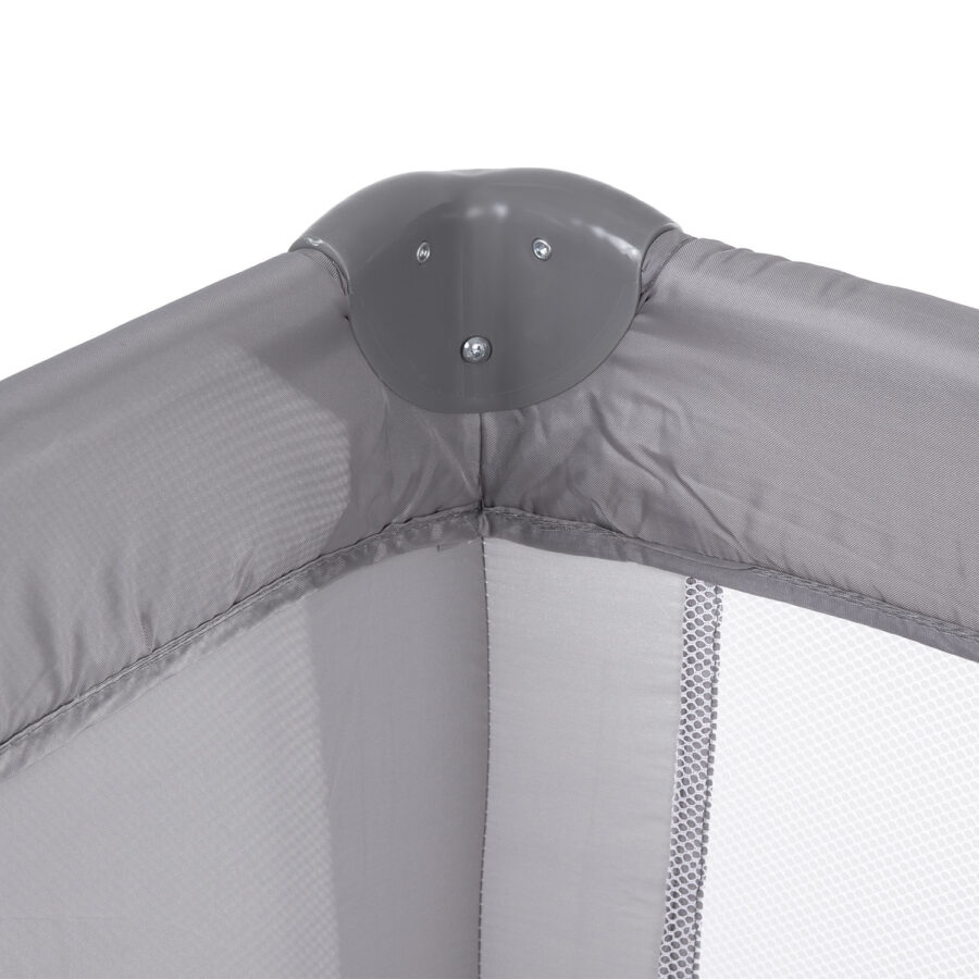 Promedix PR-803 G Szürke Utazó Babaágy 125x65x74cm, Kerekekkel és Védőhuzattal - Image 5