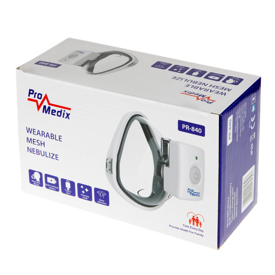 Promedix PR-840 Hordozható Vezeték Nélküli Inhalátor Nebulizátor Készlet Maszkokkal - Image 4