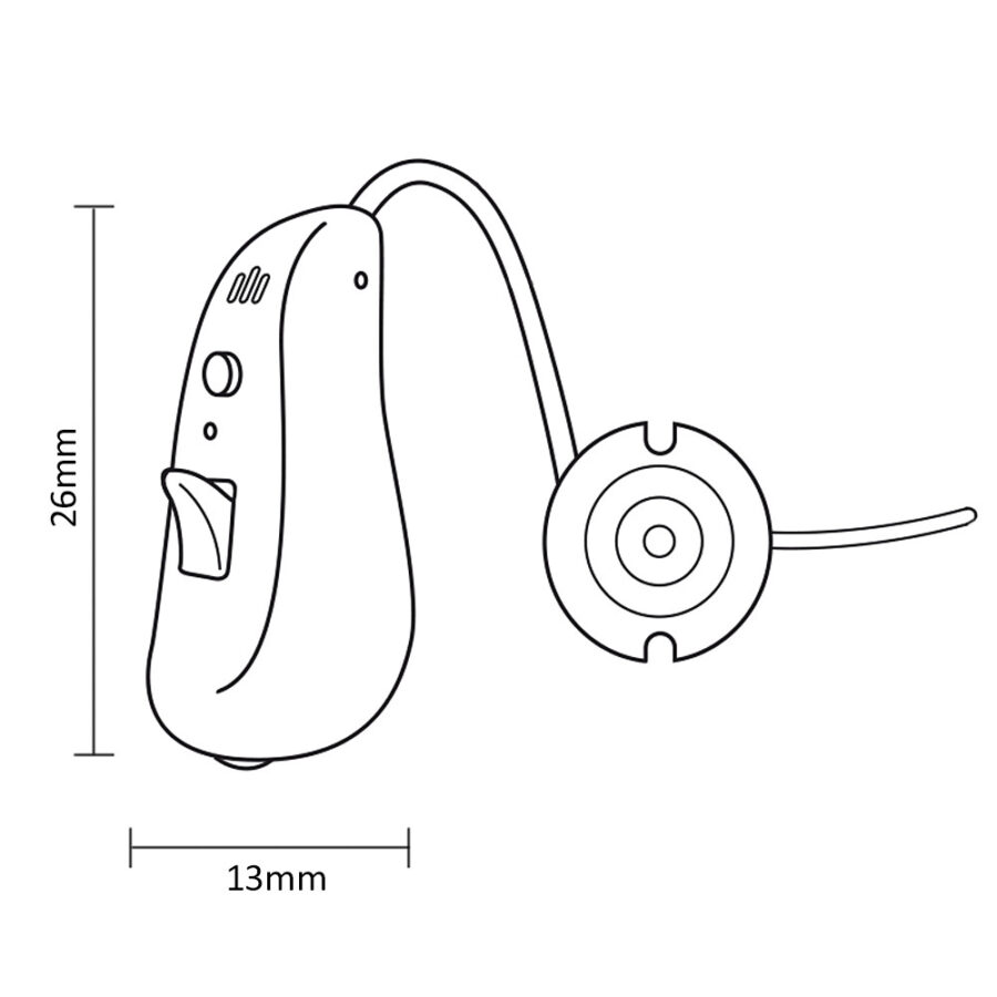 Promedix hallókészülék, digitális zajcsökkentéssel és feldolgozással, 4 üzemmóddal, PR-420 - Image 6