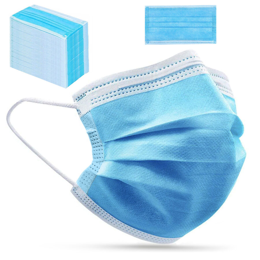 Promedix PR-205 Egyszer használatos FFP2 maszk - 50 db-os készlet - kék színű személyi védőmaszkok