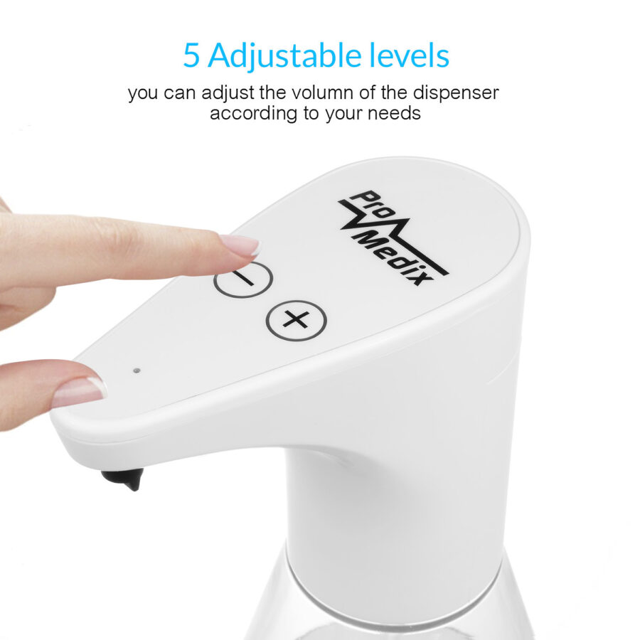 Promedix PR-530 Automata Szappan- és Fertőtlenítőszer Adagoló, 480ml, 4xAA Elemről Működik - Image 3